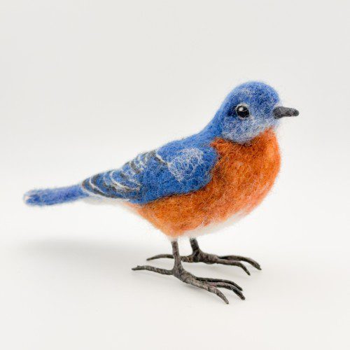 Needle Felted Bluebird