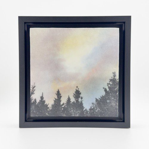 "Tree Line II" Encaustic Mixed Media