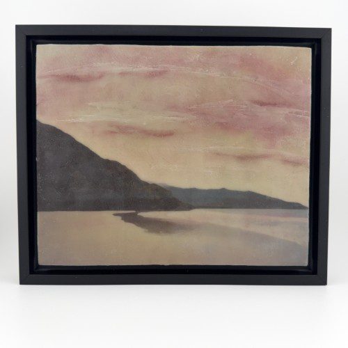 "Cloudy Morning" Encaustic Mixed Media