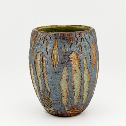 Small Hand Carved Tree Vase