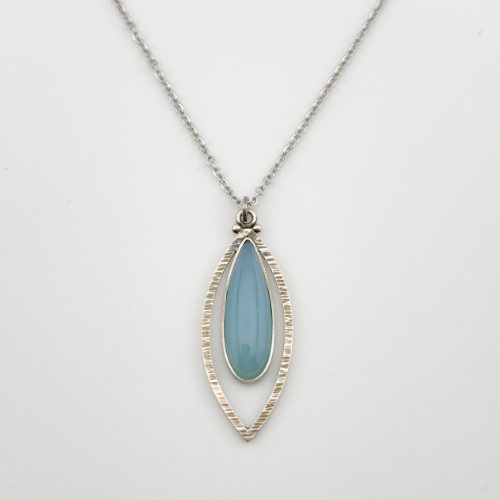 Blue Chalcedony Pendant