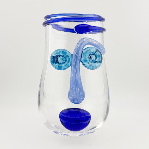 Glass Face Vase