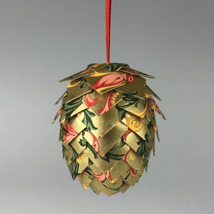 Pinecone Paper Ornament