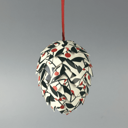 Pinecone Paper Ornament