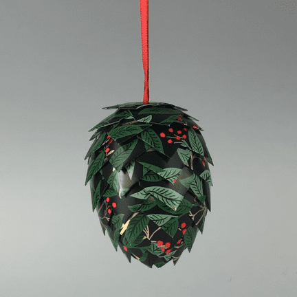 Pinecone Paper Ornament