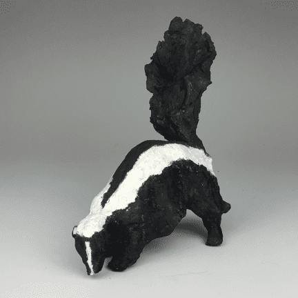 Skunk Clay Sculpture