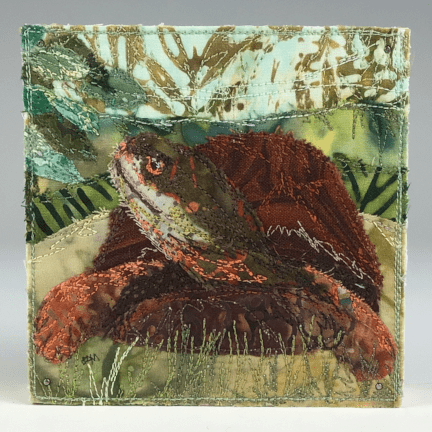 Fabric Collage - Turtle