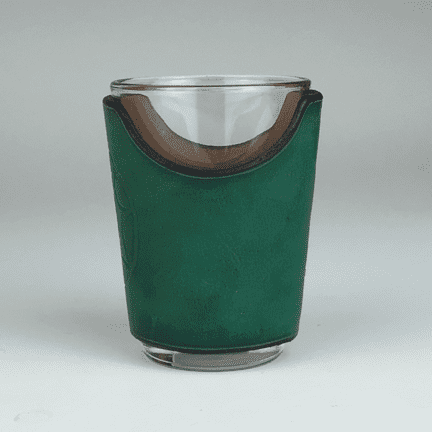 Leather Bourbon Glass Sleeve