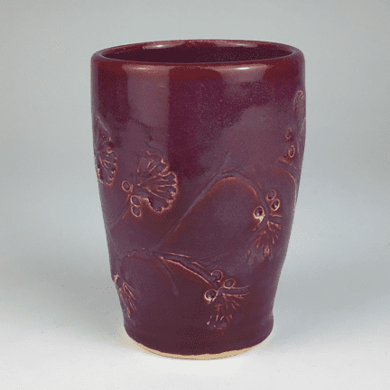 Berry Ginkgo Leaf Tumbler