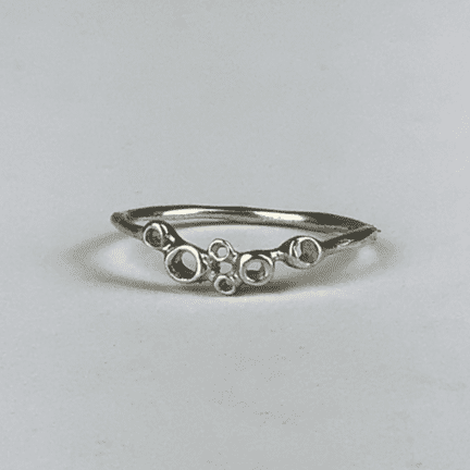 Sterling Silver Bubble Ring