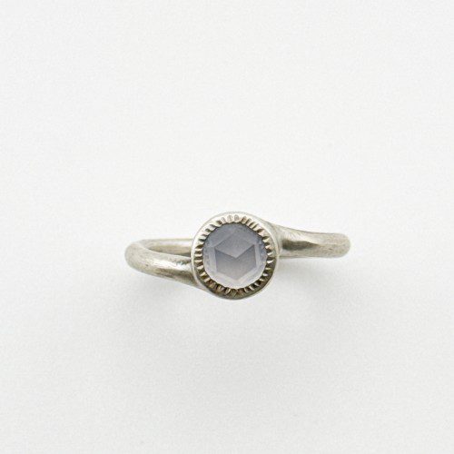 Sterling Silver and Chalcedony Ring