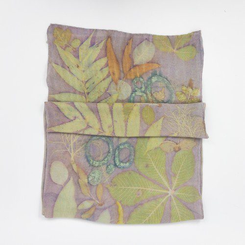 Alternative view of Botanical Printed Silk Scarf