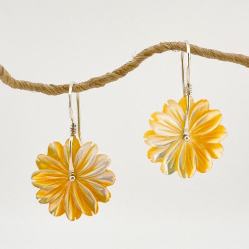Alternative view of Shell Flower Earrings