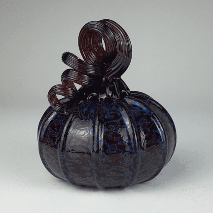 "Psychedelic" Glass Pumpkin