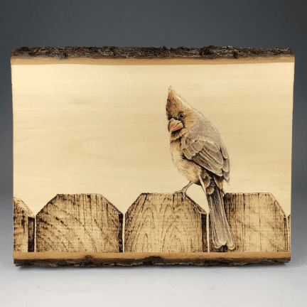 Cardinal Pyrography
