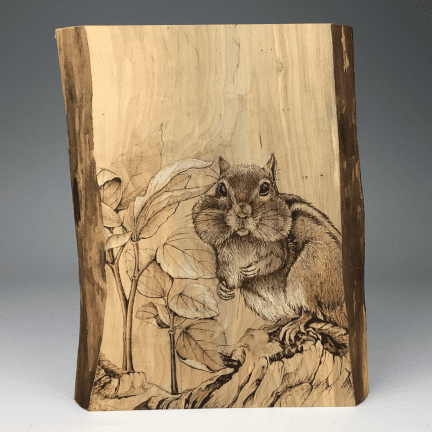 Chipmunk Pyrography