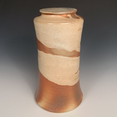 Alternative view of Tall Woodfired Lidded Jar