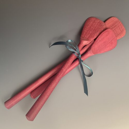 Alternative view of Set of 3 Purple Heart Spatulas