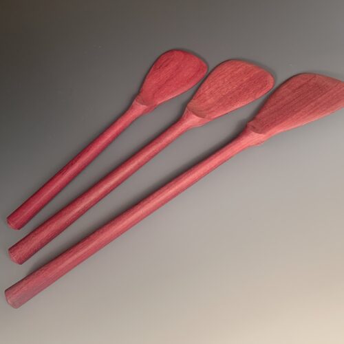 Set of 3 Purple Heart Spatulas