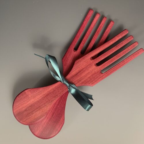 Alternative view of Purple Heart Salad Forks