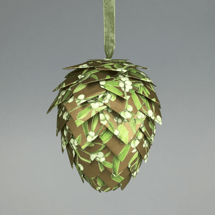 Pinecone Paper Ornament