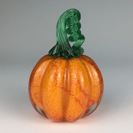 Solid Glass Pumpkin
