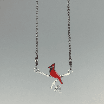 Alternative view of Cardinal Necklace