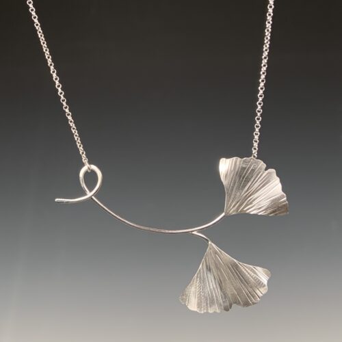 Double Ginkgo Necklace
