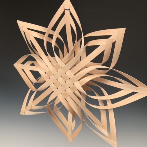 Alternative view of Large Double Woven Maple Star