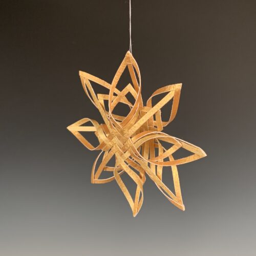 Alternative view of Double Woven Gold Star Ornament