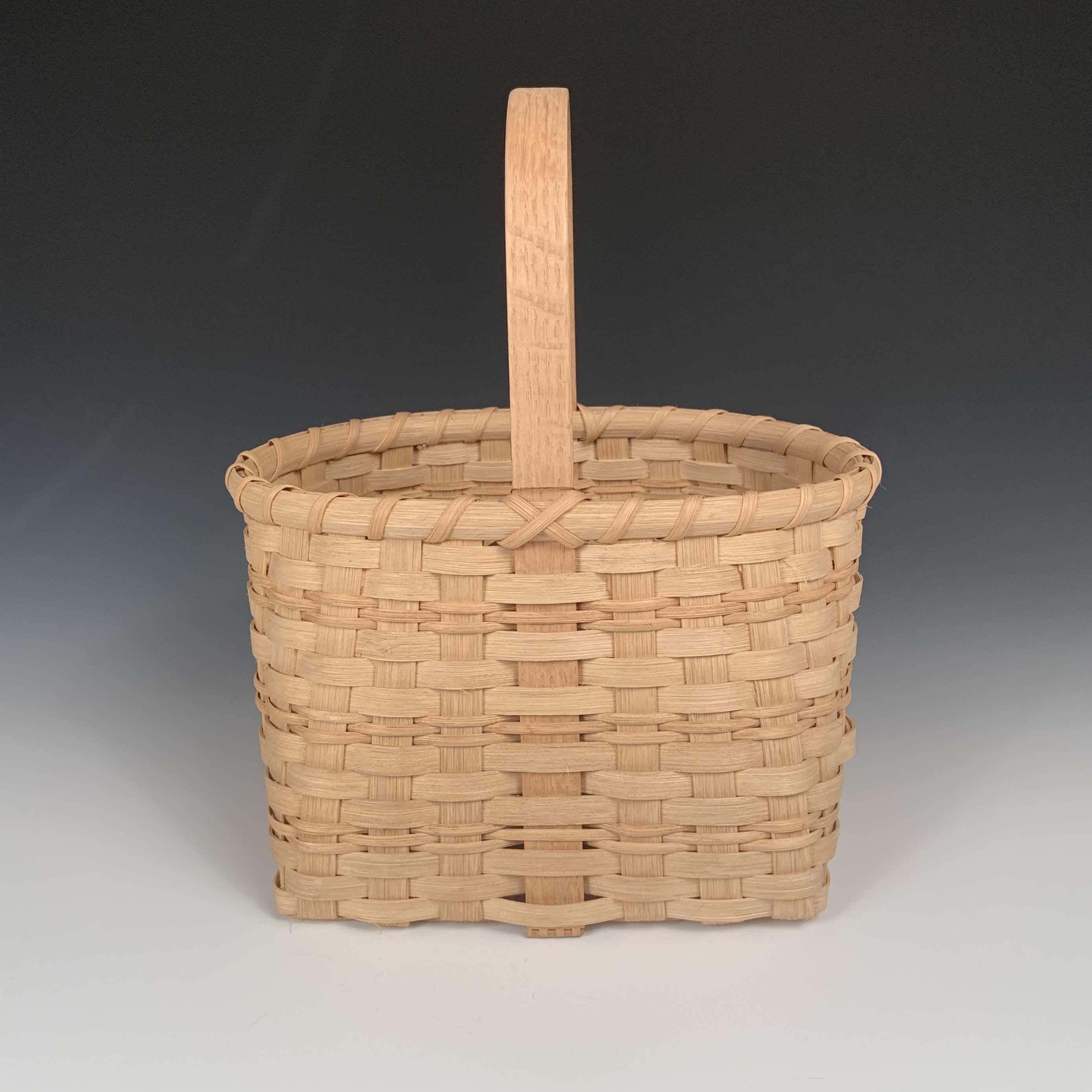 Alternative view of Handwoven Basket with Handle
