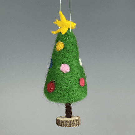 Felted Christmas Tree Ornament
