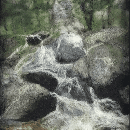 Alternative view of "Cascade" Framed Fiber Wall Art