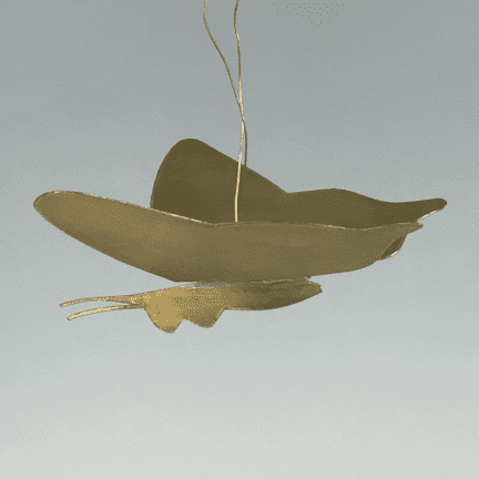 Alternative view of Butterfly Copper Ornament