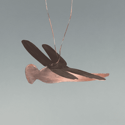 Alternative view of Dragonfly Copper Ornament