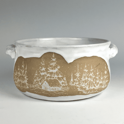 Winter White Casserole Dish