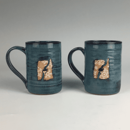 Alternative view of NH/VT Snowflake Mug
