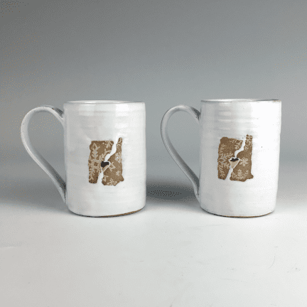 Alternative view of NH/VT Snowflake Mug