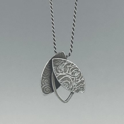 Textured Leaf Pendant