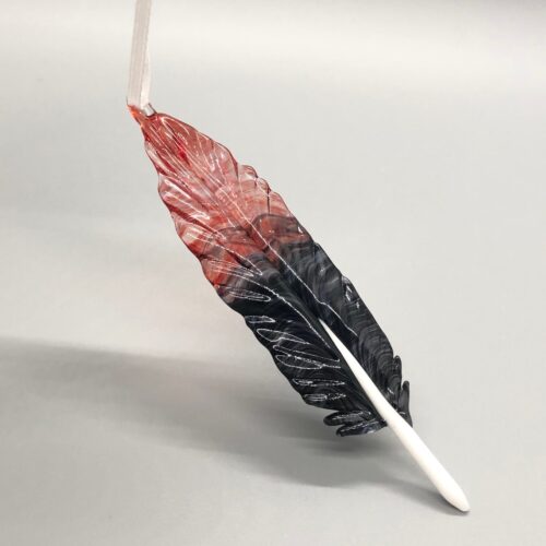 Purple Finch Feather Ornament