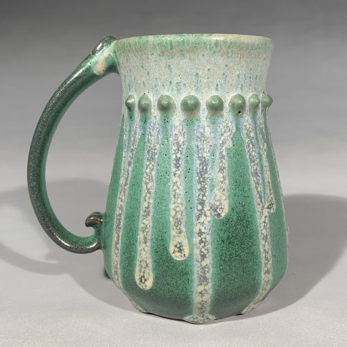 Beaded Green Large Mug