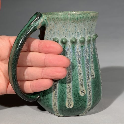 Beaded Green Large Mug - Image 4