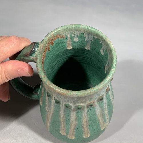 Beaded Green Large Mug - Image 5