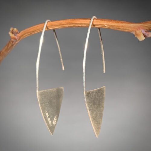 Sterling Silver "Keel" Earrings - Image 3