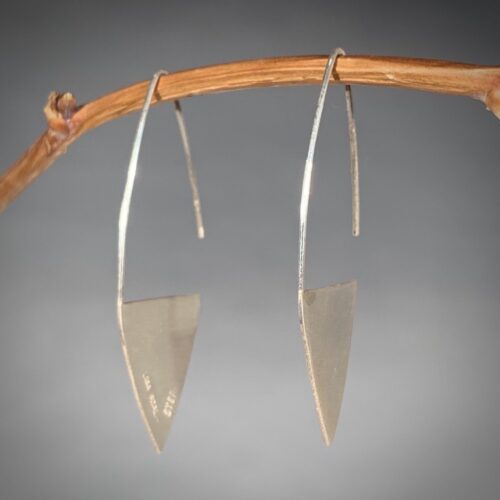 Sterling Silver "Keel" Earrings