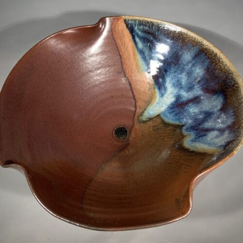 Iron Red Large Serving Bowl