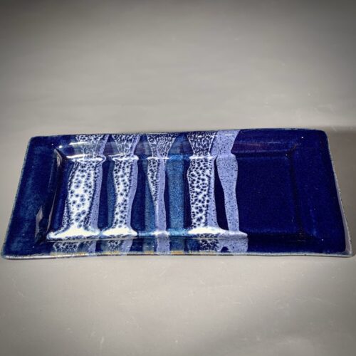 Nordic Blue Rectangular Tray - Image 2