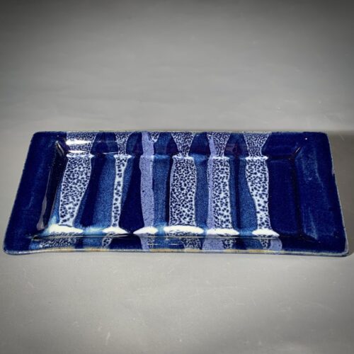 Nordic Blue Rectangular Tray