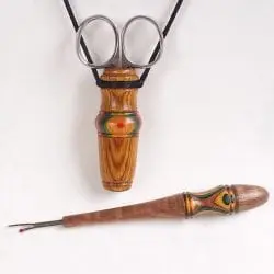 Ellis-Cynthia-1st-Hybrid_Walnut&DymondWood_SeamRipper_Magnetic_ScissorPendant