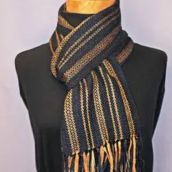 Williams-Linda-black-gold-scarf-3